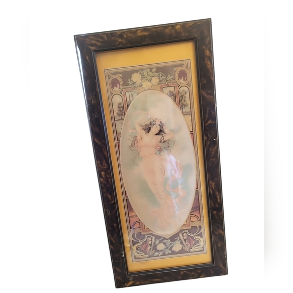 Vintage Victorian Wall Hanging Print The Four Seasons Summer Spring Picture - Picture 1 of 2